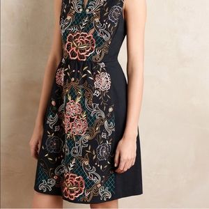 Anthropologie embroidered Moulinette Soeurs dress